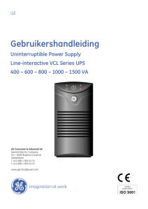 VCL Series user manual NL