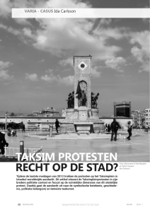 taksim protesten recht op de stad?
