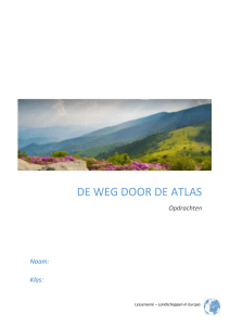 De weg door de atlas