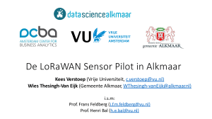 De LoRaWAN Sensor Pilot in Alkmaar