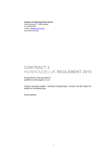 Contract en huishoudelijk reglement 2015