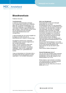 Bloedtransfusie - MDC Amstelland