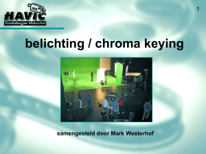belichting / chroma keying