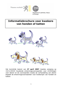 Informatiebrochure voor kwekers v honden en