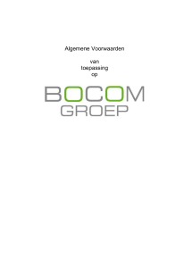 Algemene voorwaarden Bocom Groep