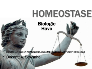 Homeostase en Bescherming