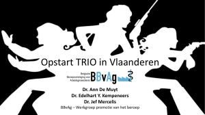 BBvAg Promotie - Opstart TRIO in Vlaanderen