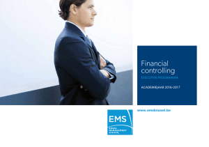Financial controlling - EHSAL Management School