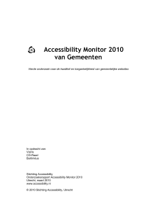 Accessibility Monitor 2008
