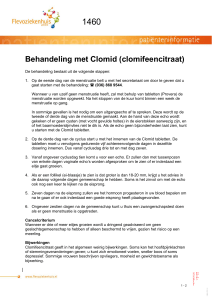 Behandeling met Clomid (clomifeencitraat)