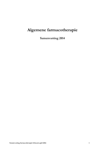 Algemene farmacotherapie