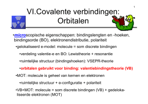 VI.Covalente verbindingen: Orbitalen
