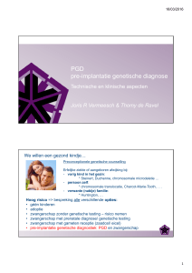 PGD pre-implantatie genetische diagnose