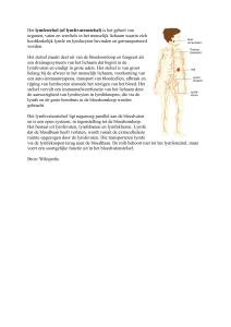 Het lymfestelsel (of lymfevatenstelsel) is het geheel van organen
