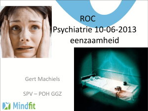 Presentatie Gert Machiels, POH-GGZ, Dimence