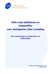 GGO-vrije additieven en hulpstoffen voor biologische