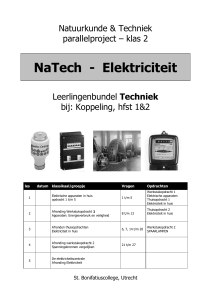 NaTech - Parallelproject Elektriciteit