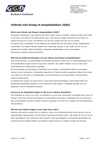 Infectie met Groep-A-streptokokken (GAS) - GGD Brabant