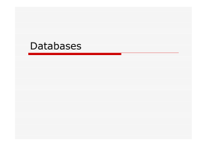 Databases - Inleiding