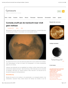 Curiosity snuift aan de marslucht maar vindt geen methaan | Cynosura