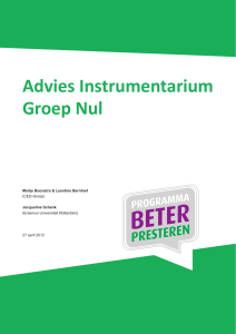 Advies Instrumentarium Groep Nul - Kenniswerkplaats Rotterdams