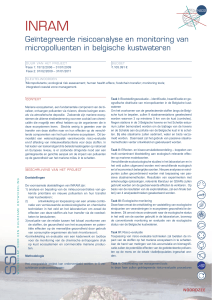Geïntegreerde risicoanalyse en monitoring van micropolluenten in