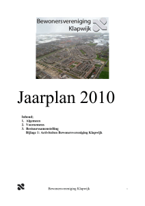 2003 - Bewonersvereniging Klapwijk