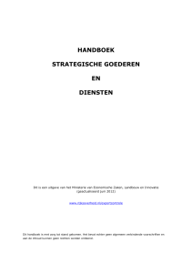 handboek strategische goederen en diensten