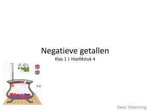 Negatieve getallen