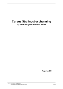 Cursus stralingsbescherming 5A 5B
