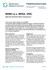 BRMO (oa MRSA, VRE) - Spijkenisse Medisch Centrum