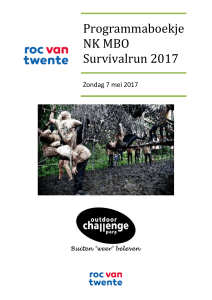 Programmaboekje NK MBO Survivalrun 2017