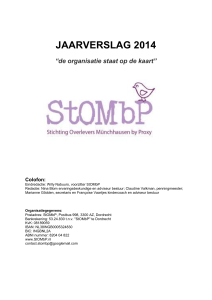 Project: Groeiplan StOMbP 2014 -2015