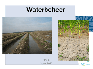 Les 9 - Waterbeheer en drainage