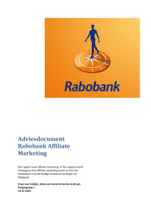 Adviesdocument Rabobank Affiliate Marketing