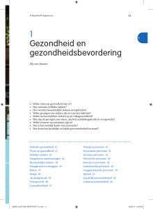 1 Gezondheid en gezondheidsbevordering