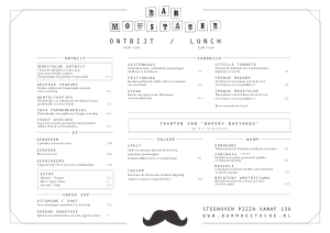 Moustache lunch/diner zomer NL.indd