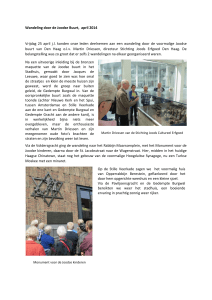 Verslag excursie Joodse wijk, april 2014