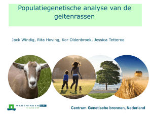 Populatiegenetische analyse van de geitenrassen