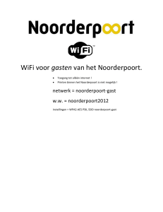 WiFi voor gasten van het Noorderpoort.