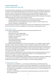 Jaarplan kwaliteit 2016 - Nederlandse Vereniging voor Radiologie