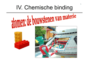 IV. Chemische binding