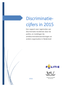 Discriminatie-cijfers in 2015