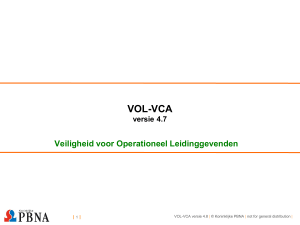 VOL-VCA versie 4.7 Veiligheid voor Operationeel