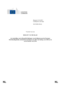 TOELICHTING Het 11e Intern Akkoord en Verordening (EU) 2015