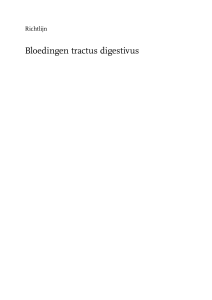 Bloedingen tractus digestivus - Nederlandse Vereniging van Maag