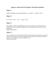 Opgaven examen MULO-B Algebra 1910 Algemeen