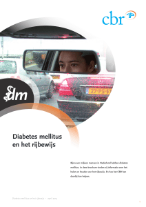Diabetes mellitus en het rijbewijs