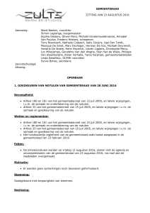 gemeenteraad - Gemeente Zulte