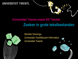 Presentatie  - Universiteit Twente